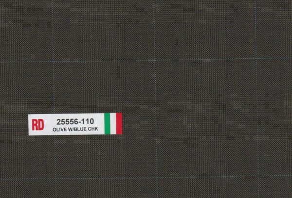 Rd 25556-110 Olive With Blue Check
