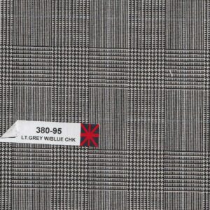 RD 380-95 Light Grey With Blue Check