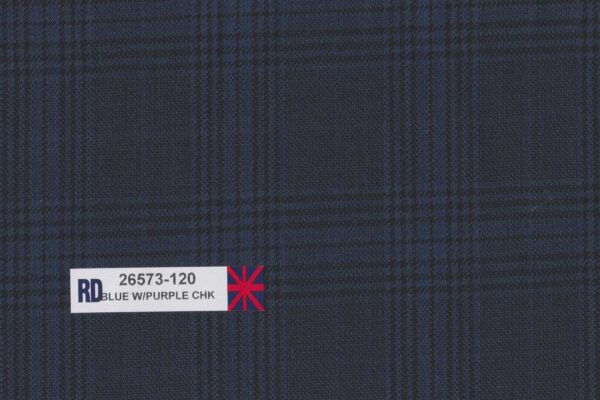 RD-26573-120 Blue With Purple Check