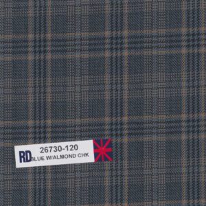 RD-26730-120 Blue With Almond Check