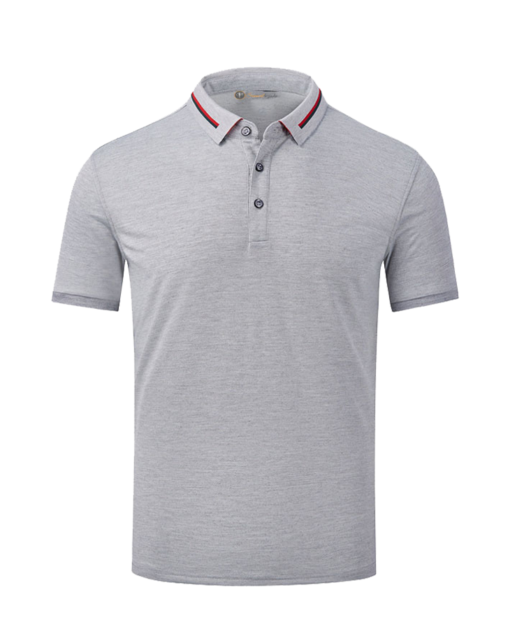 Polo Cotton T Shirt (Grey) – Semwal Bespoke LTD